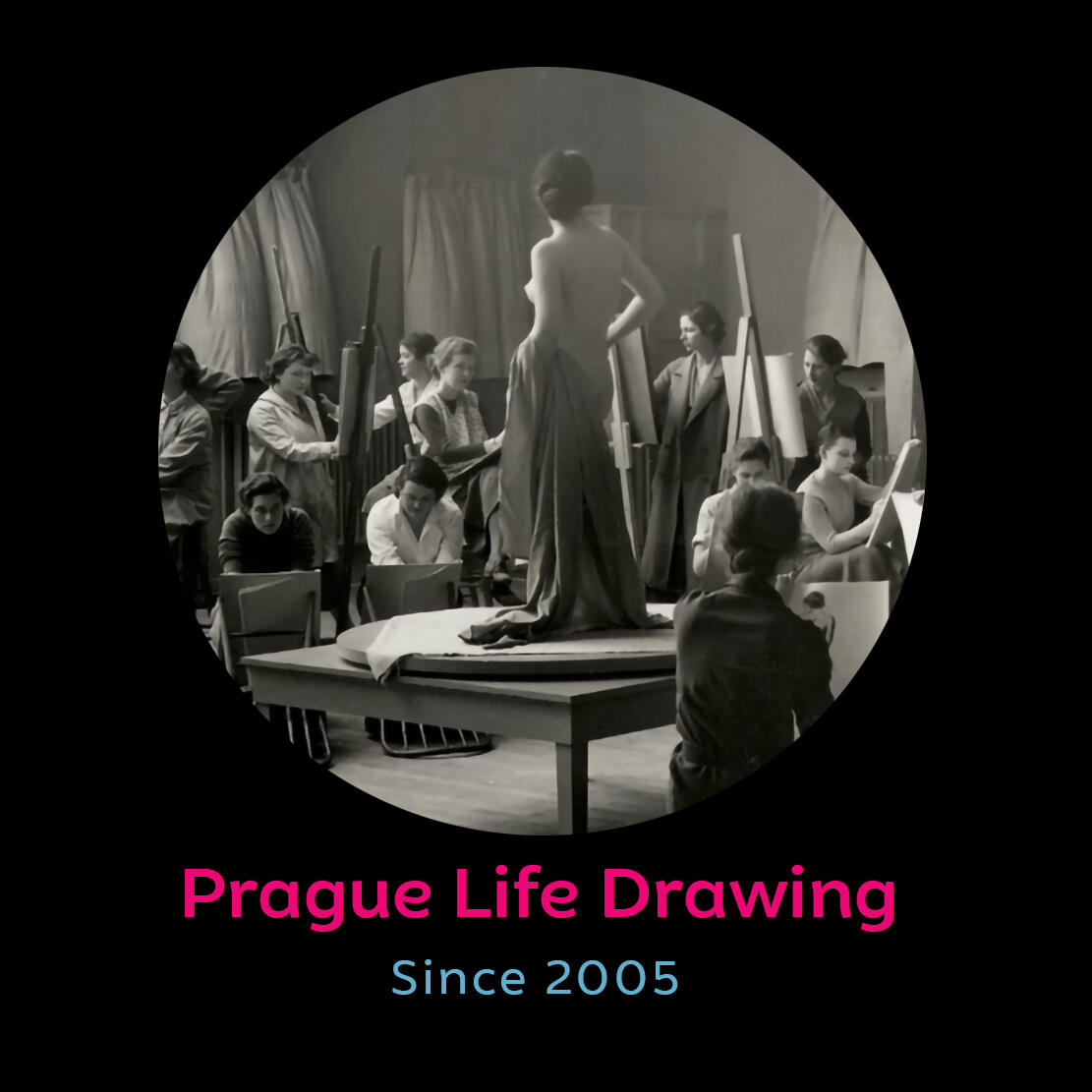 Prague Life Drawing Vintage life drawing session photo